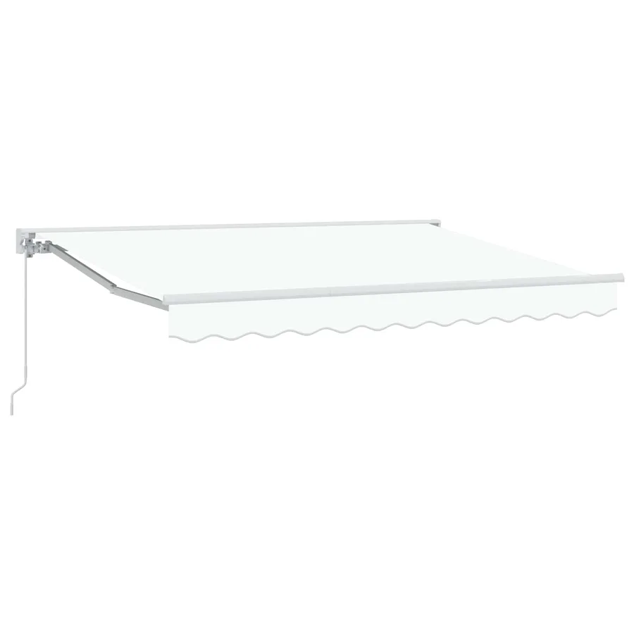 Auvent rétractable manuel Blanc 3 x 2,5 m - 2
