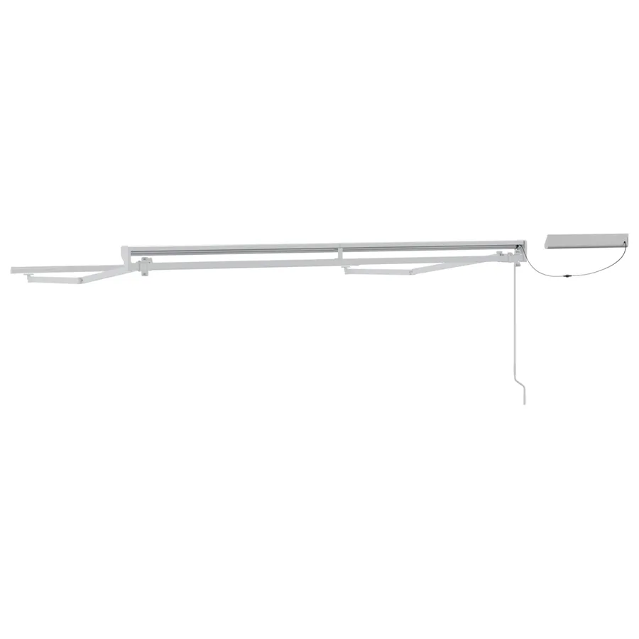 Cadre de store rétractable électrique Blanc 2,5 x 2 m Acier - 5