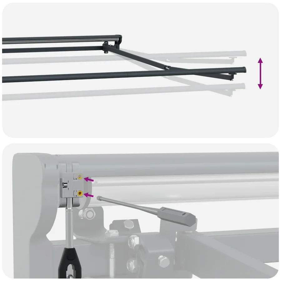Cadre de store rétractable électrique Anthracite 2,5 x 2 m - 9