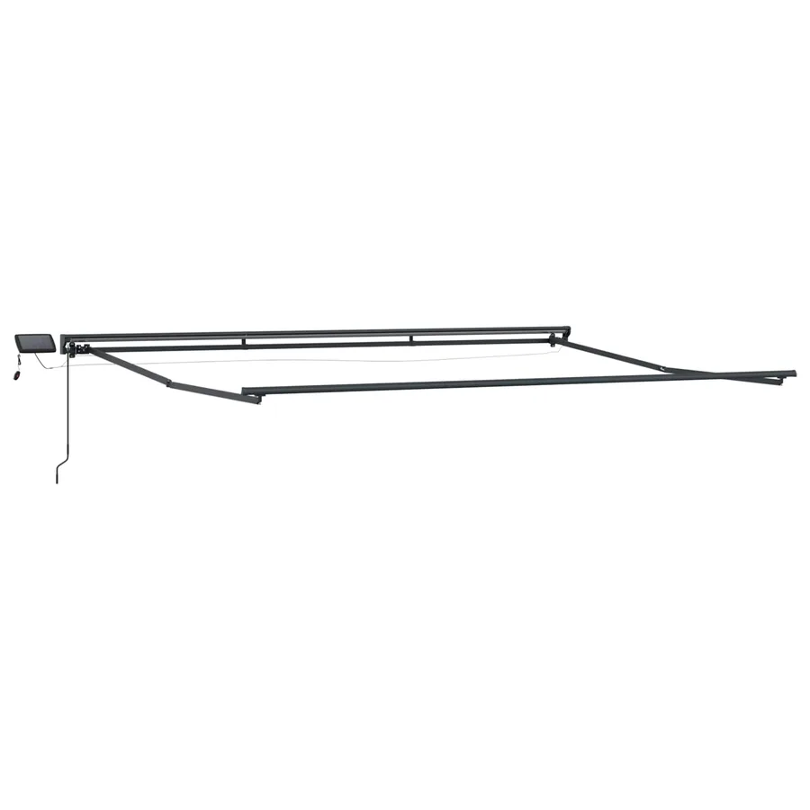Cadre de store manuel avec LEDs Anthracite 4,5 × 3 m - 4