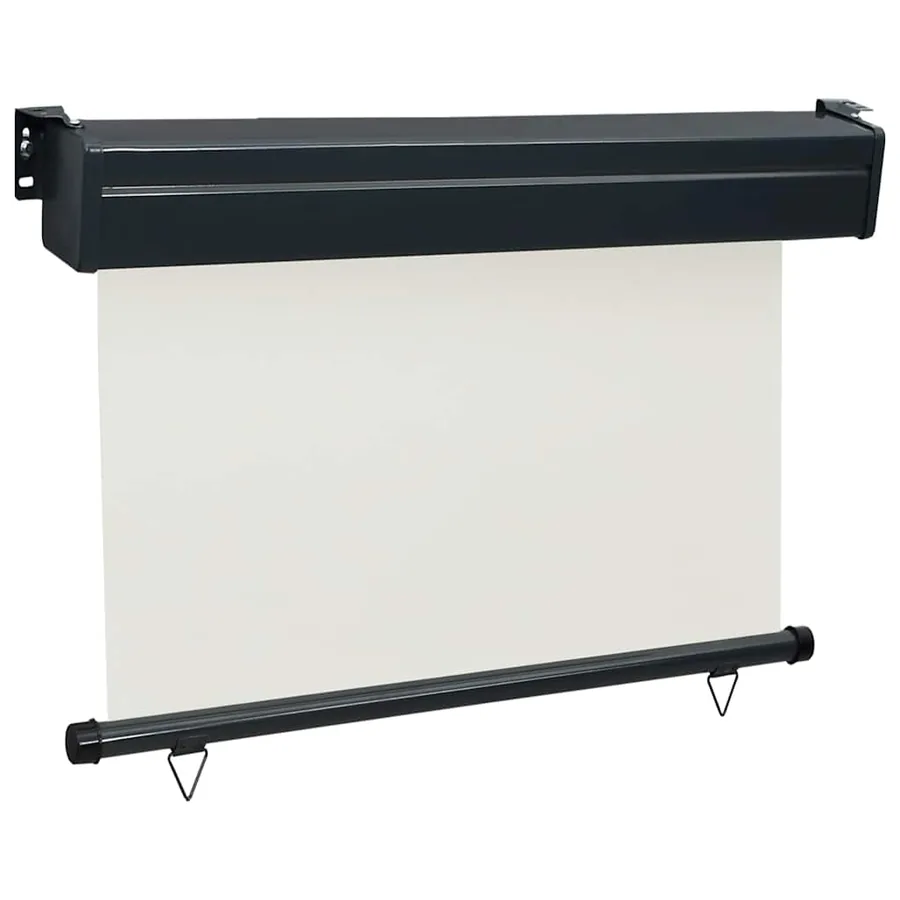 Auvent latéral de balcon 105x250 cm Crème - 3
