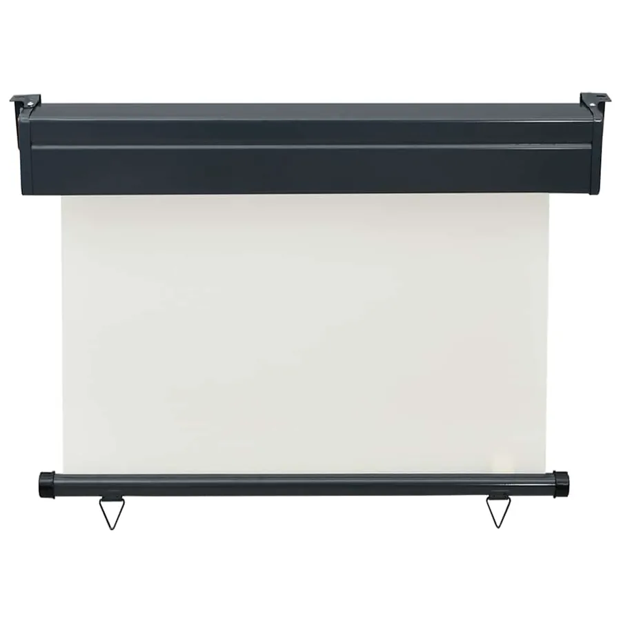 Auvent latéral de balcon 105x250 cm Crème - 4