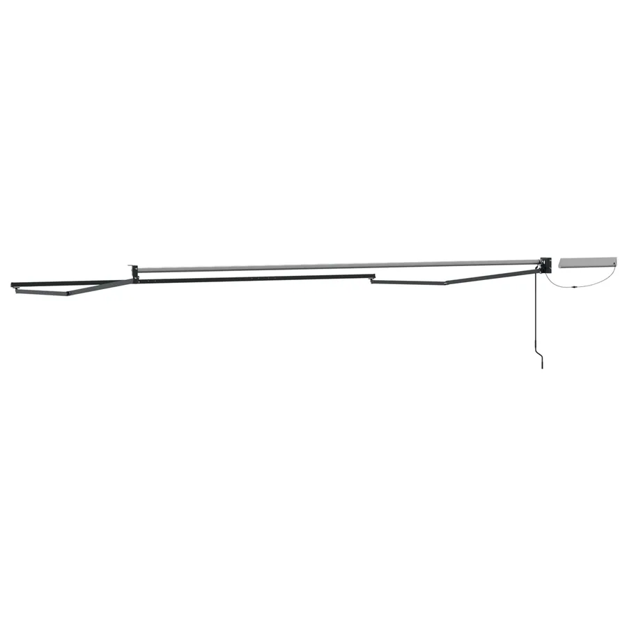 Cadre de store rétractable électrique Anthracite 4 × 3 m Acier - 5