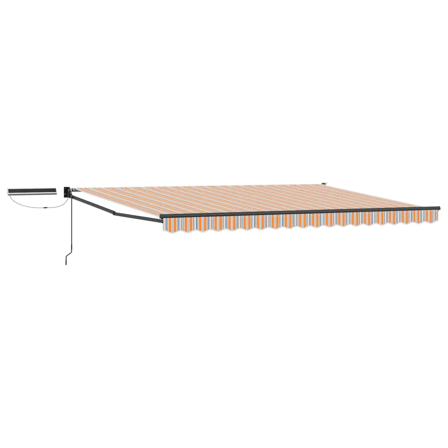 Auvent rétractable électrique Bleu, Orange, Anthracite 4 × 3 m - 2