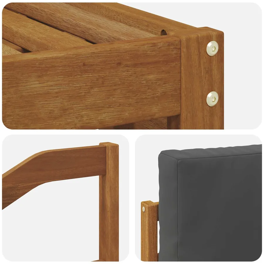 Ensembles de canapés avec coussin 8 pcs Naturel et Anthracite - 6