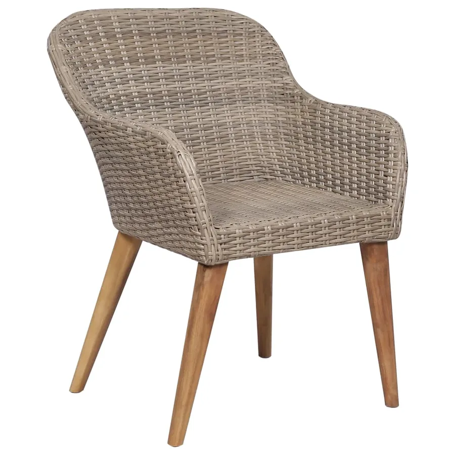 Ensemble à manger de jardin 3 pcs Marron - 6