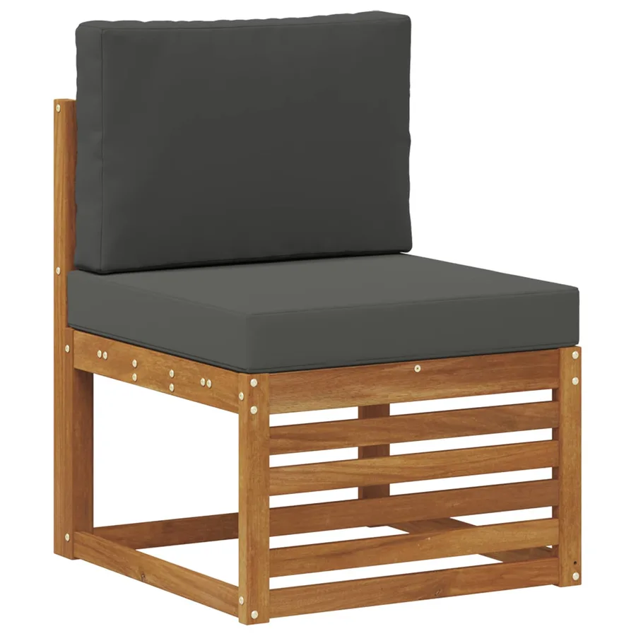 Ensemble de canapé d'angle 9 pcs Naturel et Anthracite - 3