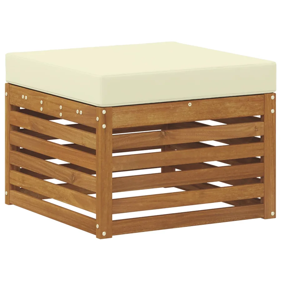 Ensemble de canapés d'extérieur 6 pcs Naturel et Crème - 5