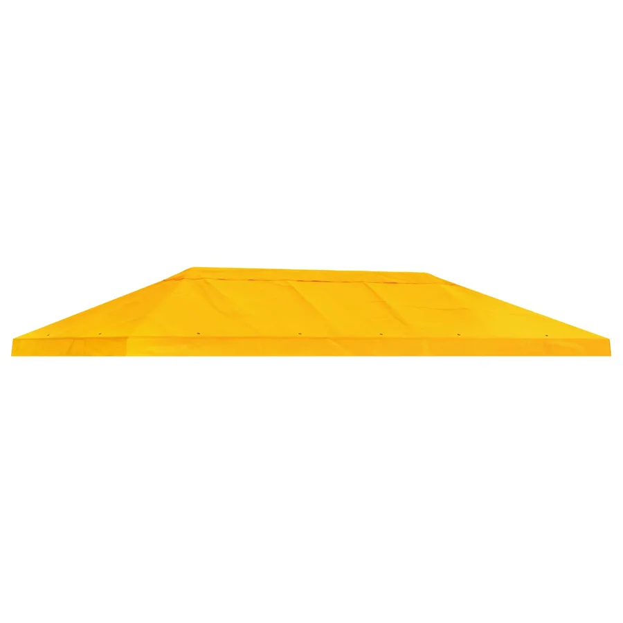 Housse de canopée de gazebo 6 x 3 m Jaune Polyester 190 - 2
