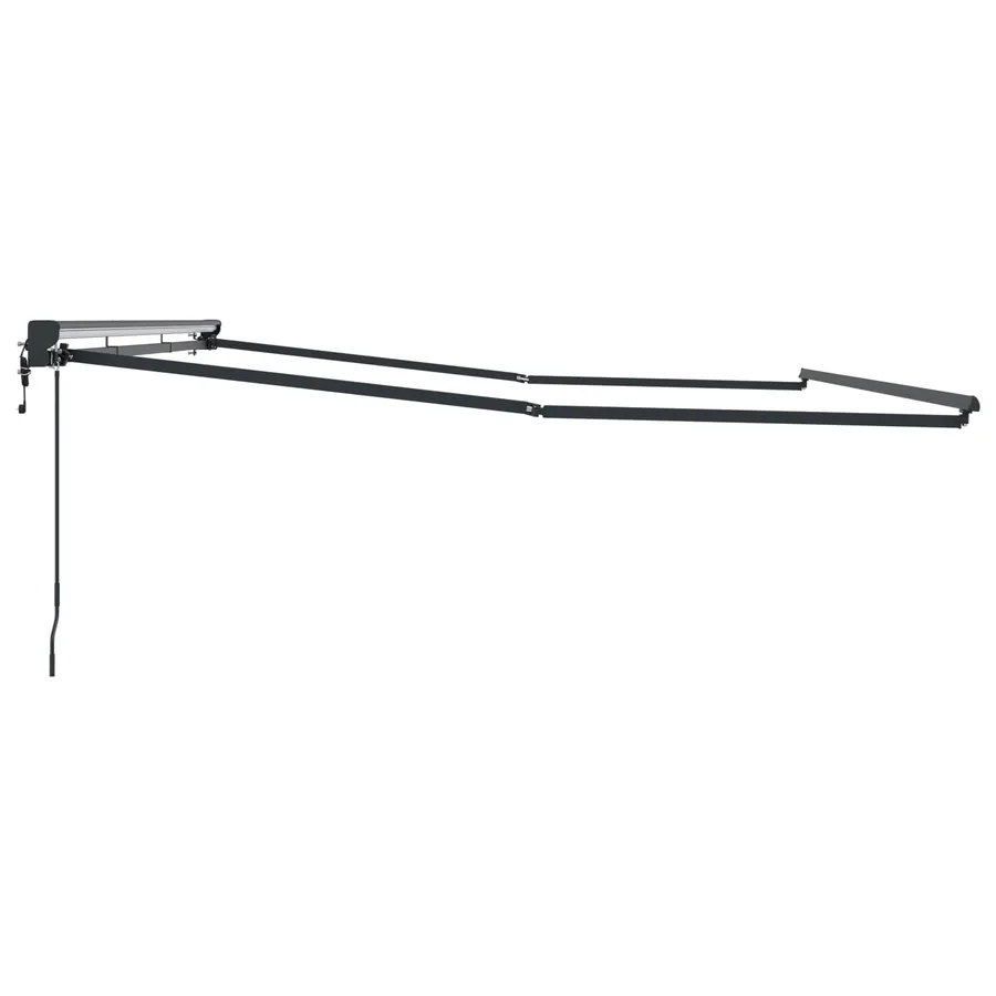 Cadre de store rétractable électrique Anthracite 4 x 2 m Acier - 4