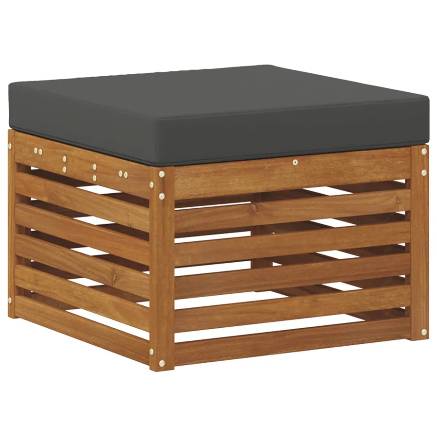 Ensemble de canapé d'angle 7 pcs Naturel et Anthracite - 5