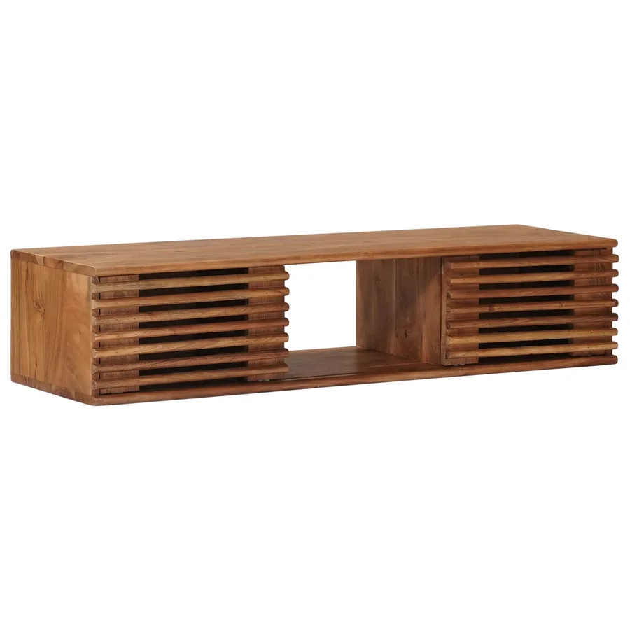 Meuble TV avec stockage avec porte Naturel 105 x 30 x 22,5 cm - 2