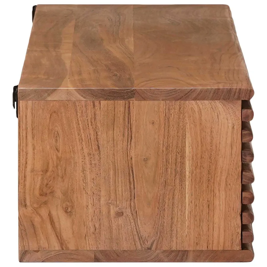 Meuble TV avec stockage avec porte Naturel 105 x 30 x 22,5 cm - 6