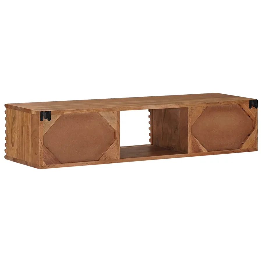 Meuble TV avec stockage avec porte Naturel 105 x 30 x 22,5 cm - 7