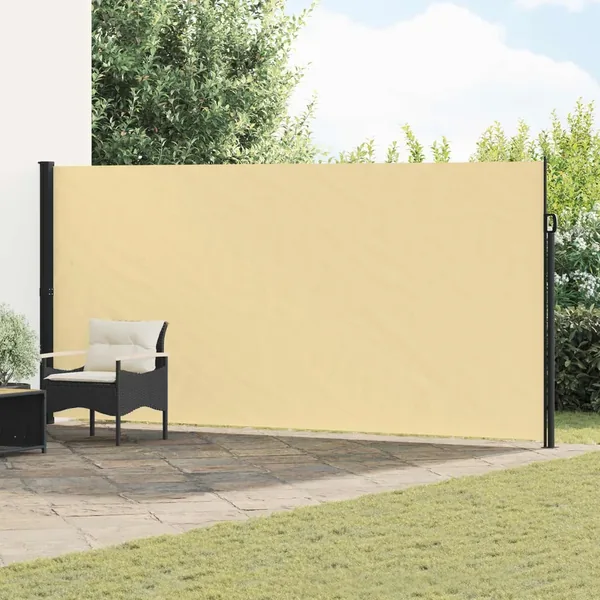 Store latéral rétractable Sable 600 x 200 cm Polyester