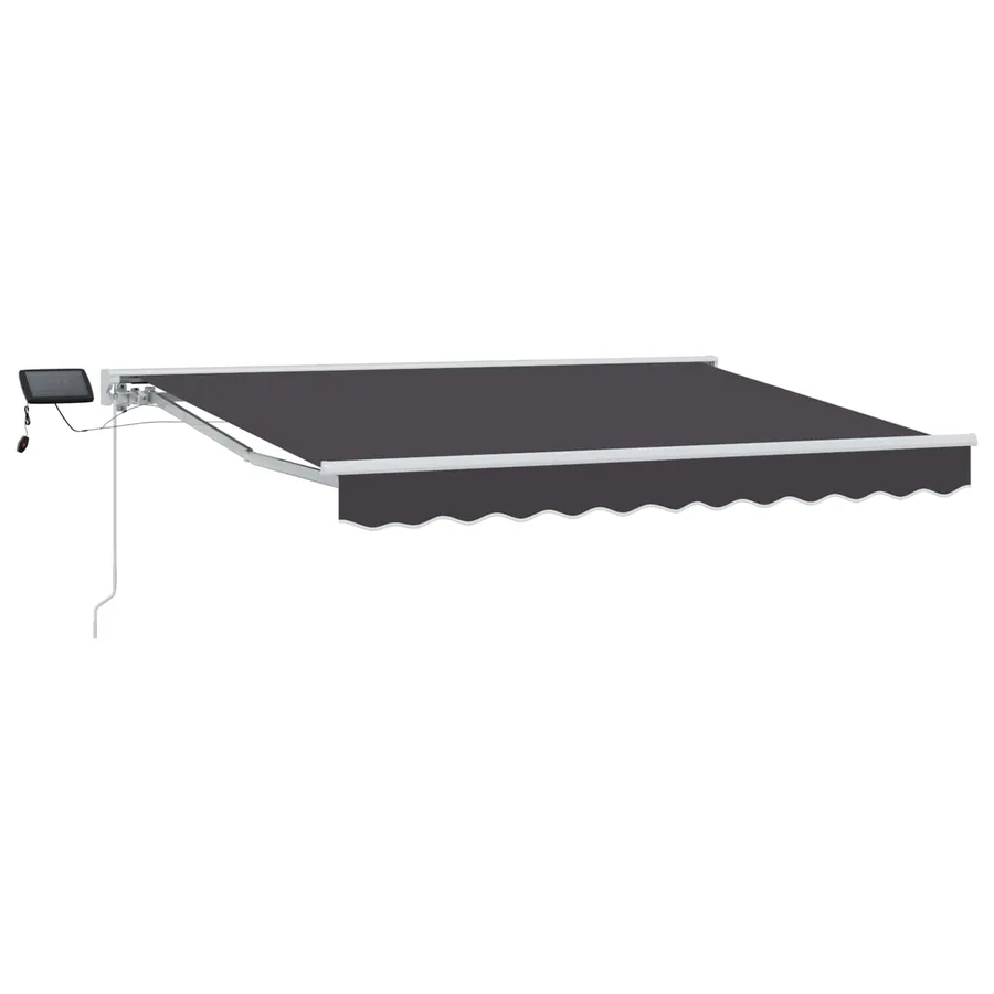 Cadre de store manuel avec LEDs 3,5 x 2,5 m - 2
