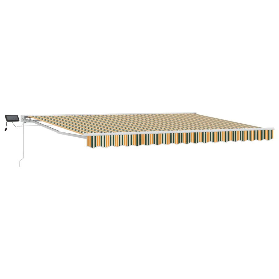 Cadre de store manuel avec LEDs Vert, Jaune, Blanc 4,5 × 3 m - 2