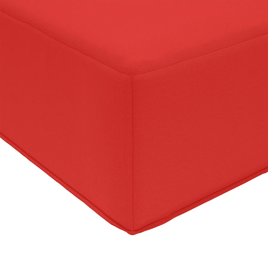 Coussin de canapé d'extérieur Rouge 80 x 80 x 8 cm Polyester - 6