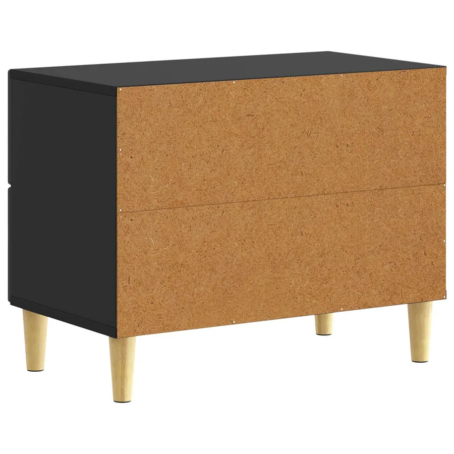 Table de chevet Noir 62 x 34,5 x 48 cm Bois d'ingénierie - 6
