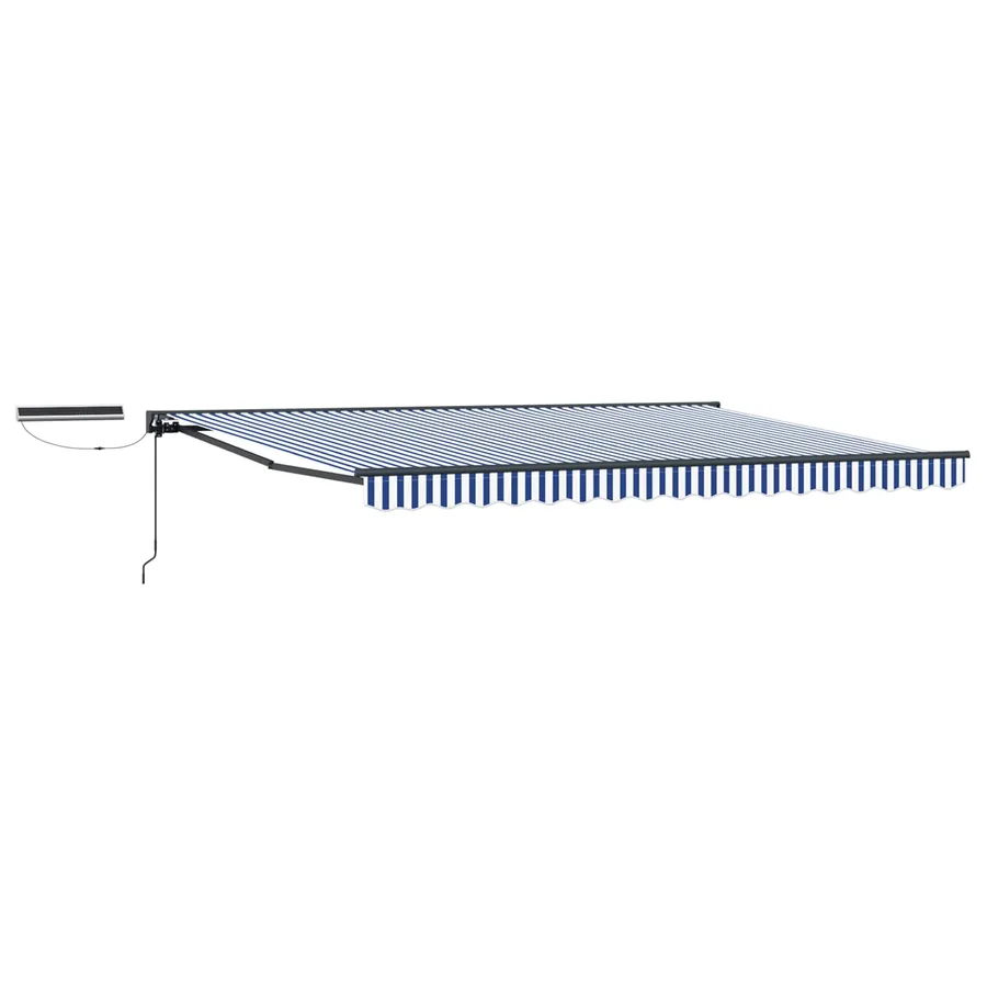 Auvent rétractable électrique Bleu, Blanc, Anthracite 4 × 3 m - 2