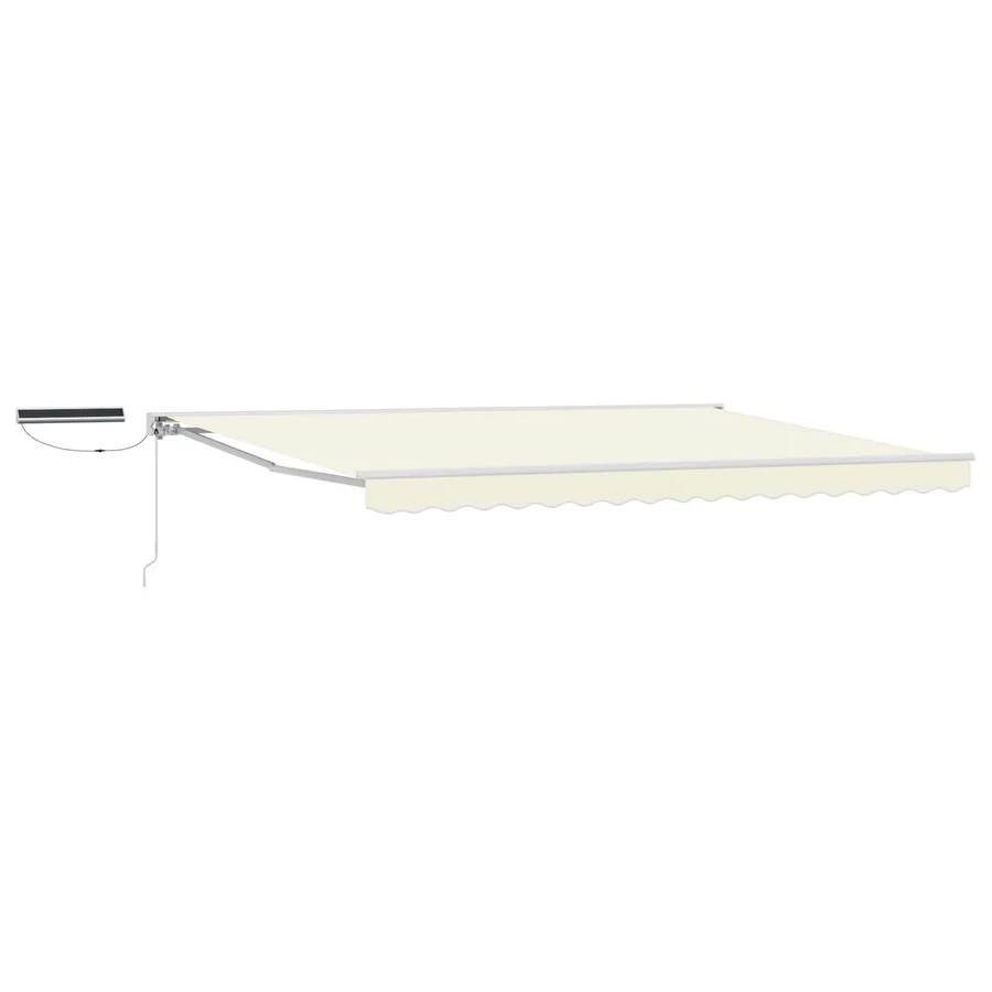 Auvent rétractable électrique Crème et Blanc 4 × 3 m - 2