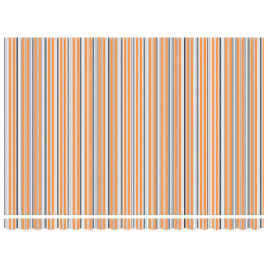 Auvent rétractable électrique Bleu, Orange, Blanc 4 × 3 m - 6