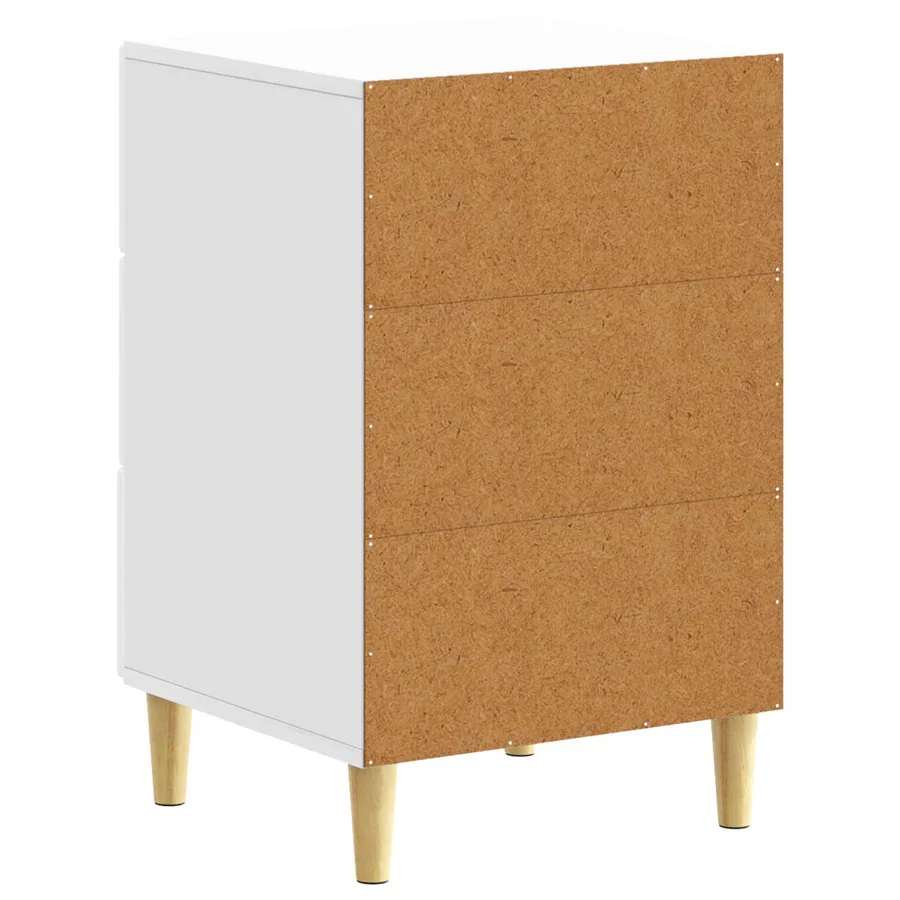 Table de chevet Blanc brillant 43 x 39,5 x 66,5 cm - 6