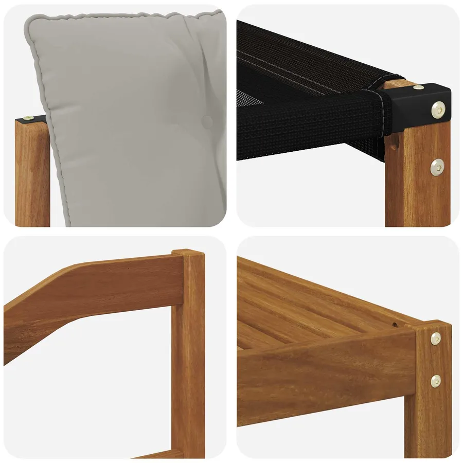 Ensemble de canapés d'extérieur 7 pcs Gris Naturel et Clair - 7