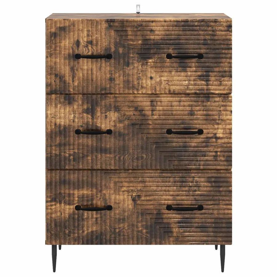 Armoire à tiroirs Chêne fumé 66 x 34,5 x 89,5 cm - 6