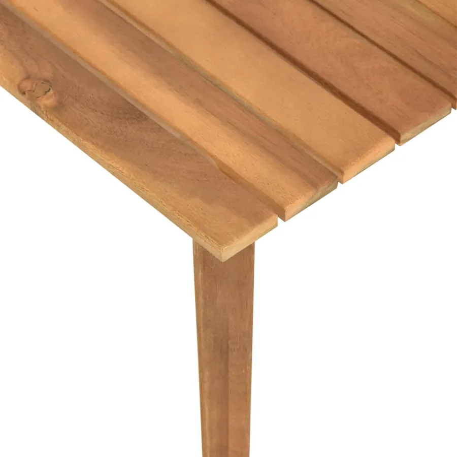 Table basse de jardin 60x60x36 cm Bois solide d'acacia - 4