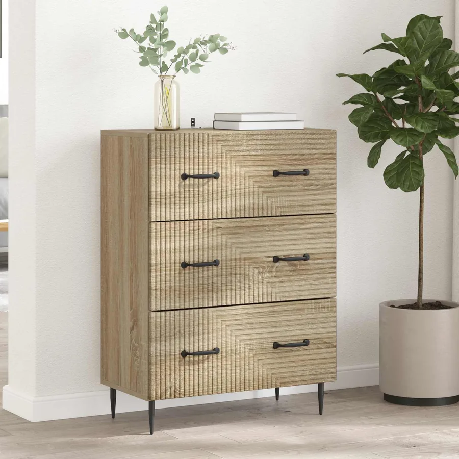 Armoire à tiroirs Chêne Sonoma 66 x 34,5 x 89,5 cm