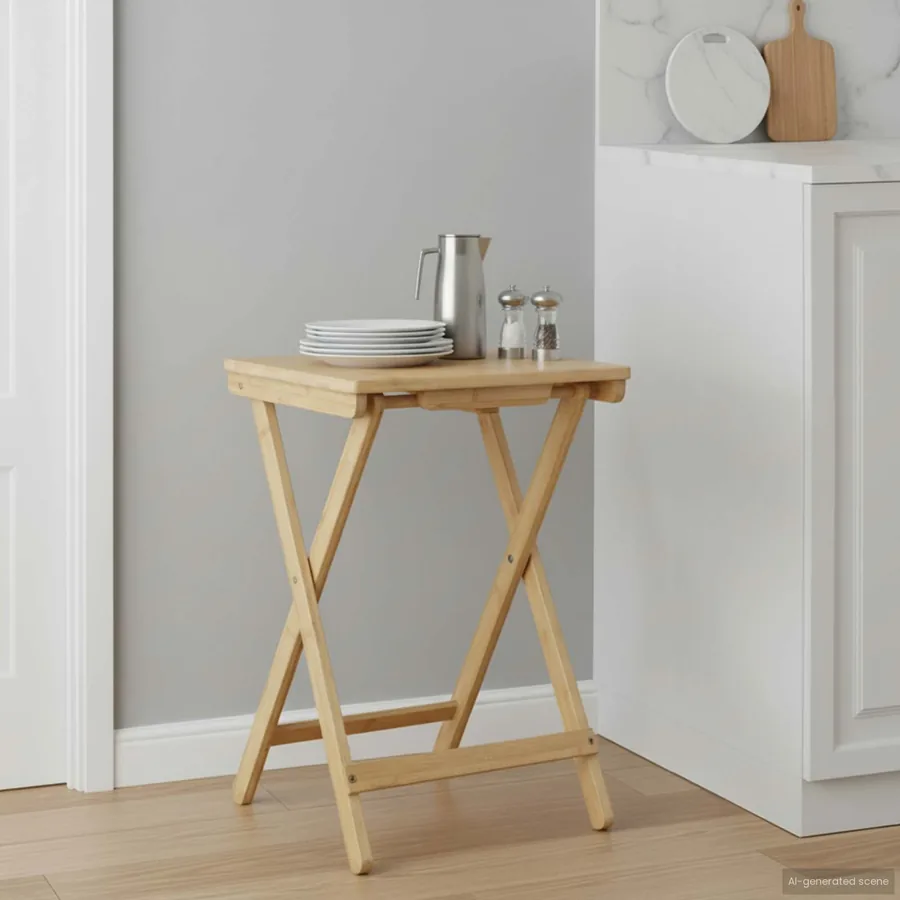Table de cuisine Naturel 40 x 30 x 53,5 cm Bambou