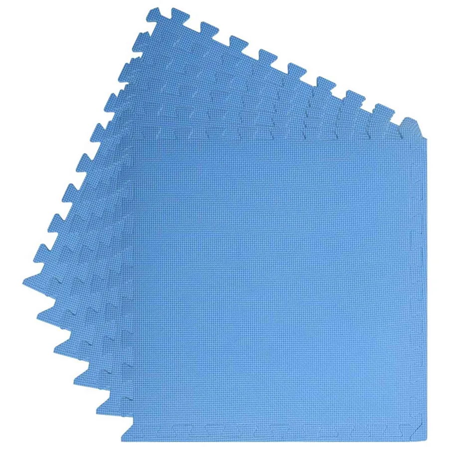 Tapis de sol de piscine 6 pcs Bleu 2,16 ㎡ Mousse EVA - 6