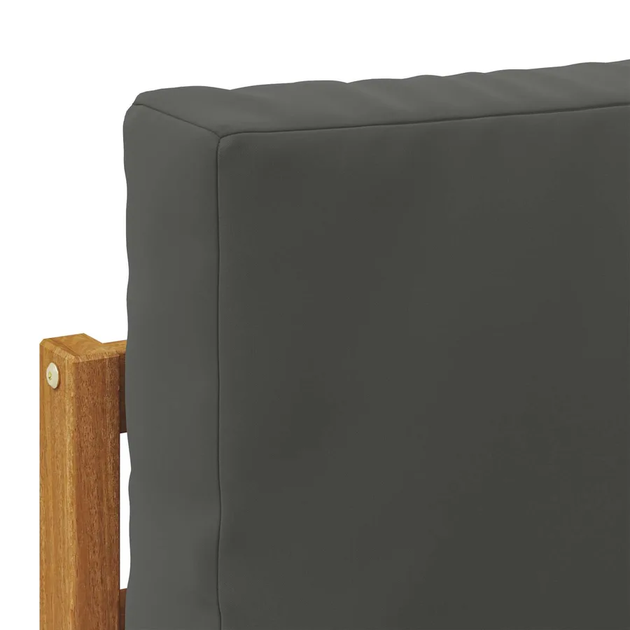 Ensemble de canapés d'extérieur avec coussin 2 pcs Naturel - 5