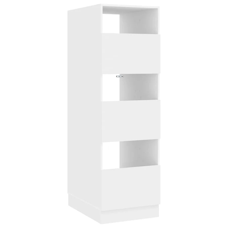 Armoire à Laver avec stockage Blanc Bois d'ingénierie - 2