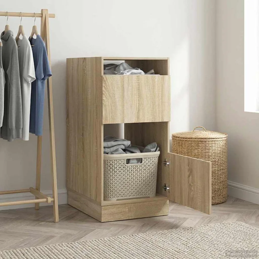 Armoire à Laver Sonoma 50 x 68 x 102 cm Bois d'ingénierie - 4