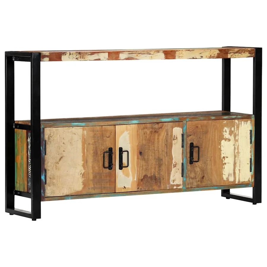 Buffet 120x30x75 cm Bois de récupération solide - 9