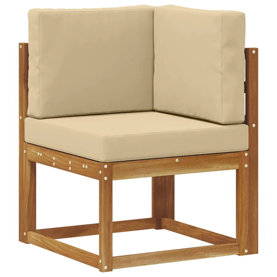 Ensemble de canapés d'extérieur 8 pcs Naturel et Beige - 2
