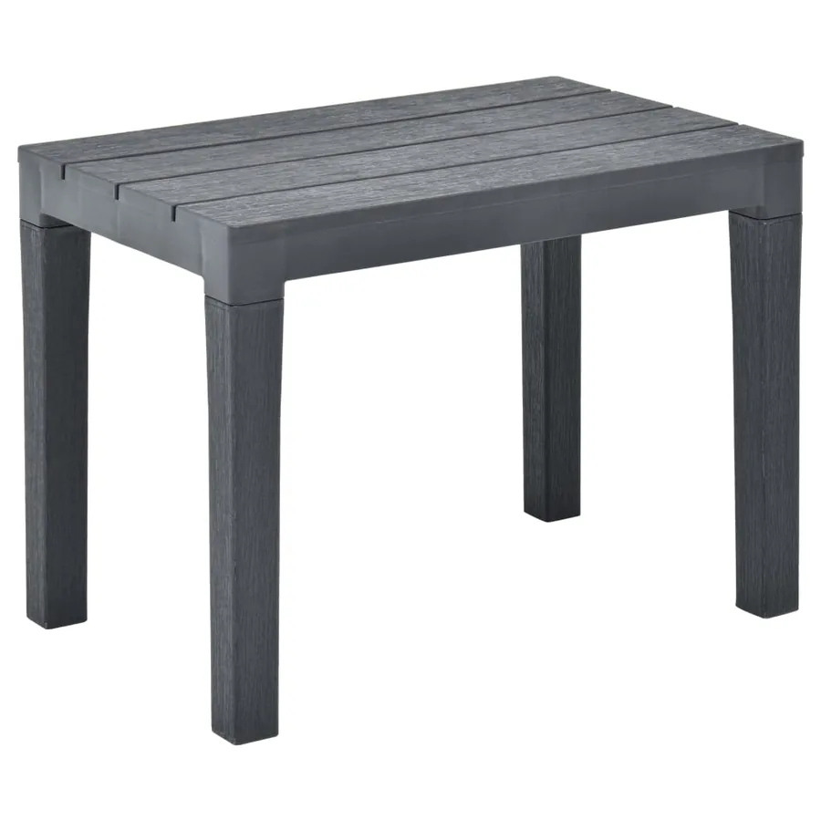 Bancs de jardin 2 pcs Anthracite Plastique - 2