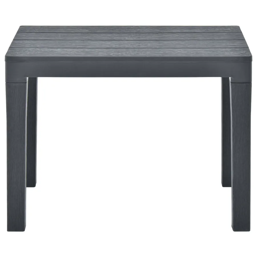 Bancs de jardin 2 pcs Anthracite Plastique - 3