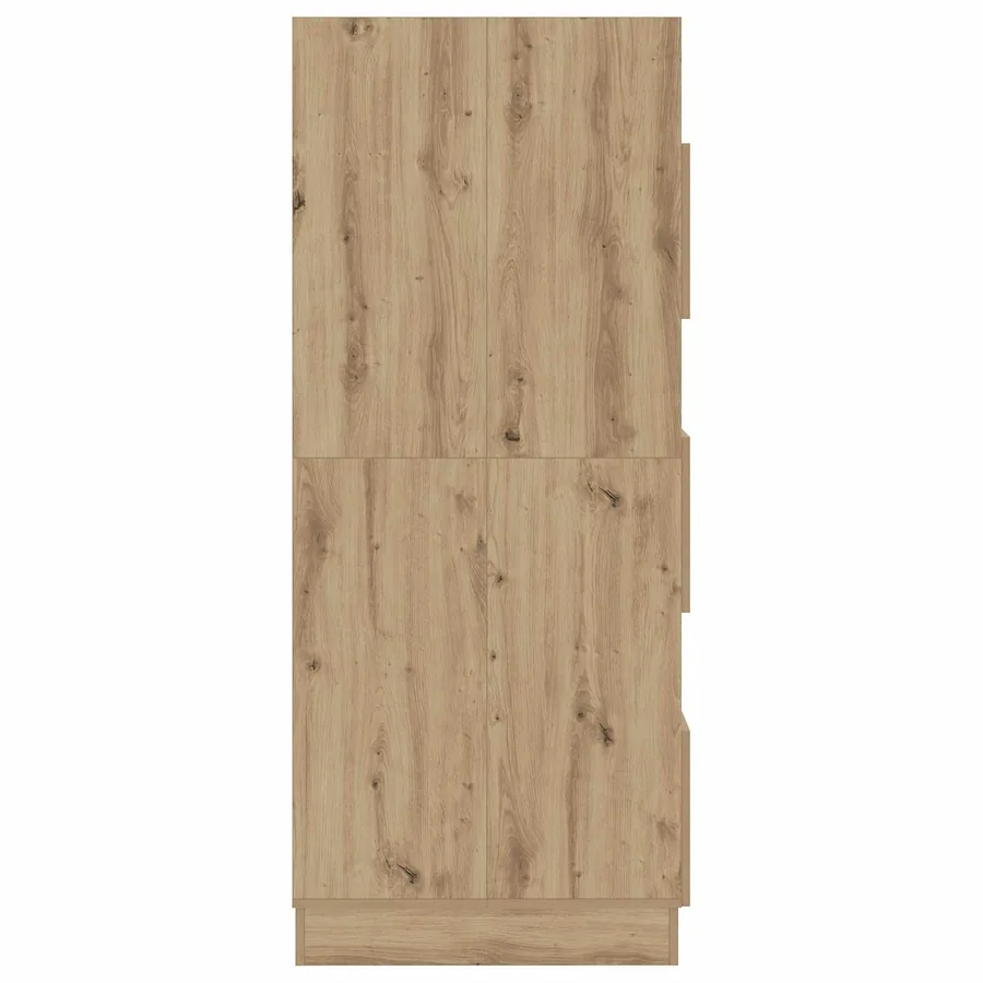 Armoire à Laver avec stockage Chêne artisanal 50 x 68 x 162 cm - 8
