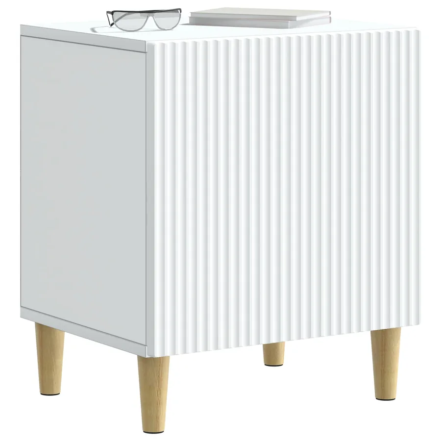 Cabinet de chevet 2 pcs Blanc 43 x 34,5 x 50 cm - 3
