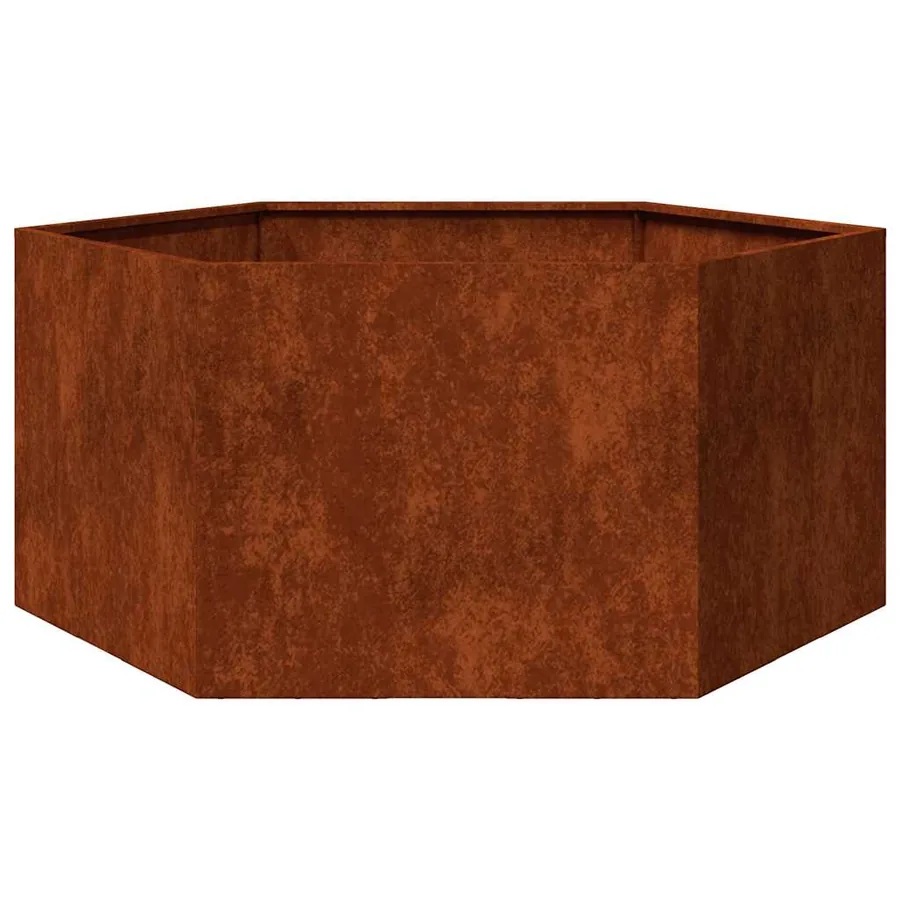 Jardinière Rouillé 90x90x45 cm Acier corten - 2