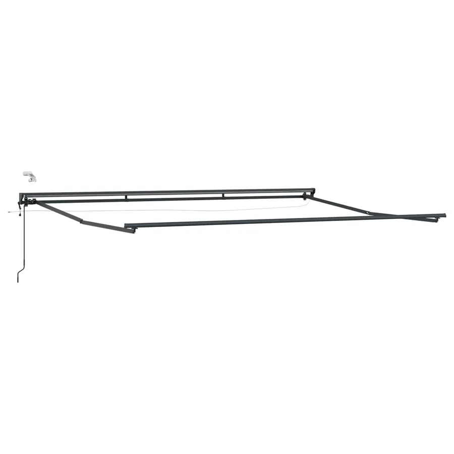 Cadre de store électrique avec LED Anthracite 4 x 2 m Aluminium - 2