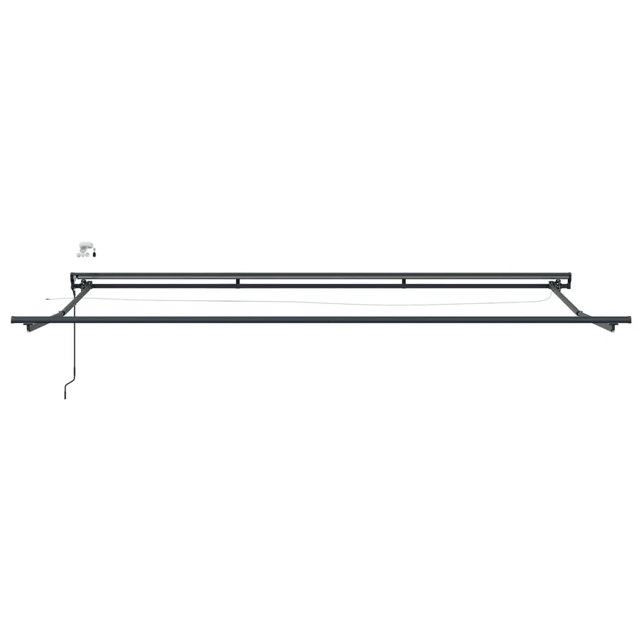 Cadre de store électrique avec LED Anthracite 4 x 2 m Aluminium - 5