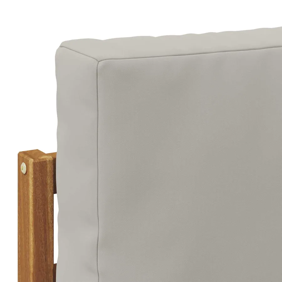 Ensemble de canapés d'extérieur 8 pcs Gris Naturel et Clair - 6