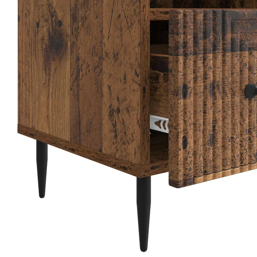 Meuble TV Bois ancien 102 x 34,5 x 50 cm Bois d'ingénierie - 9
