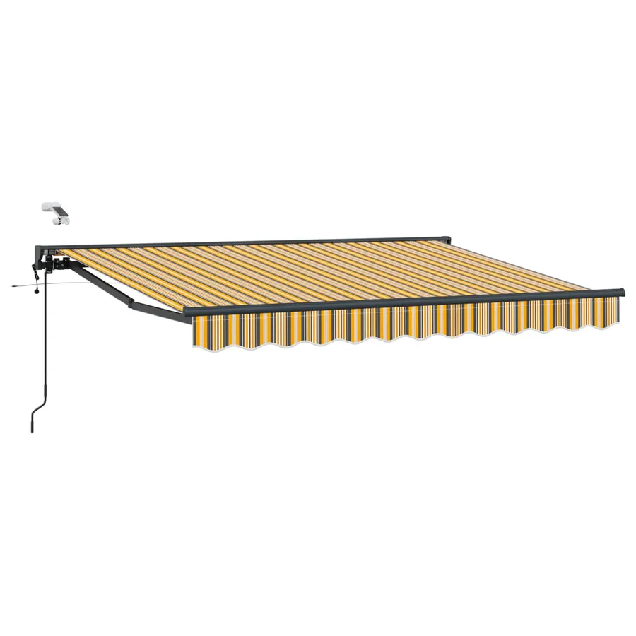 Auvent rétractable électrique Jaune, Gris, Anthracite 3 x 2,5 m - 2