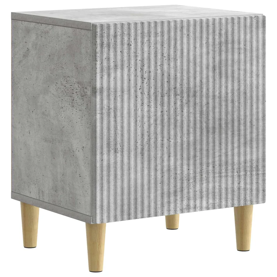 Cabinet de chevet 2 pcs Gris béton 43 x 34,5 x 50 cm - 5