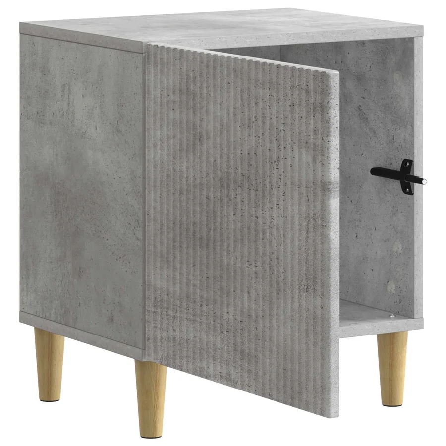 Cabinet de chevet 2 pcs Gris béton 43 x 34,5 x 50 cm - 6